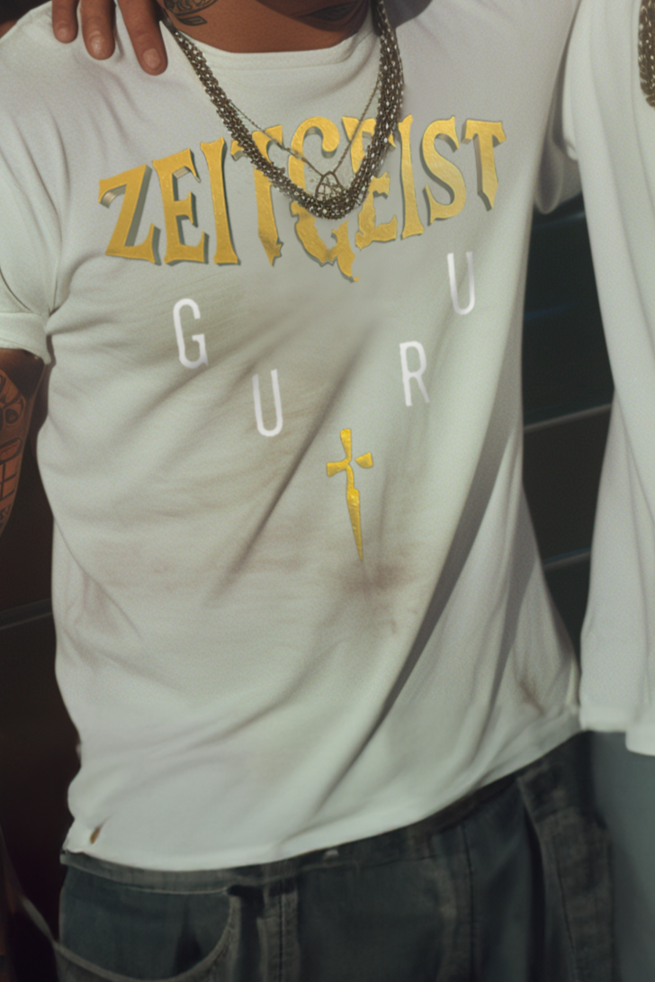 FULL LOGO - Mens White tee