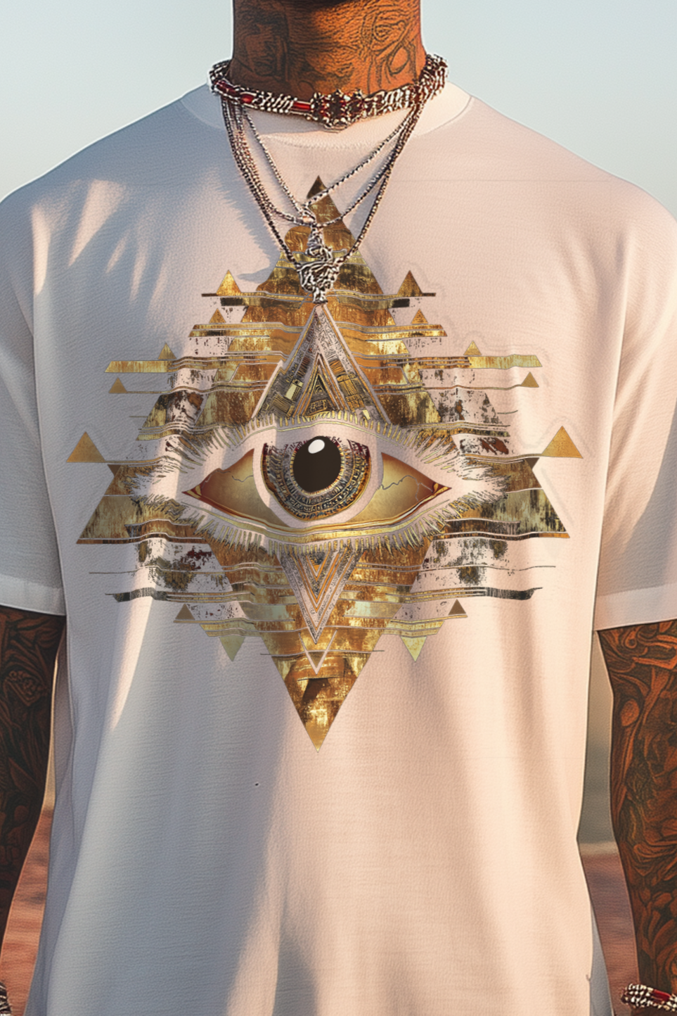THE EYE OF TYRON - Mens White Tee