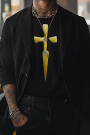 GOLDEN BLADE - Mens Black Tee