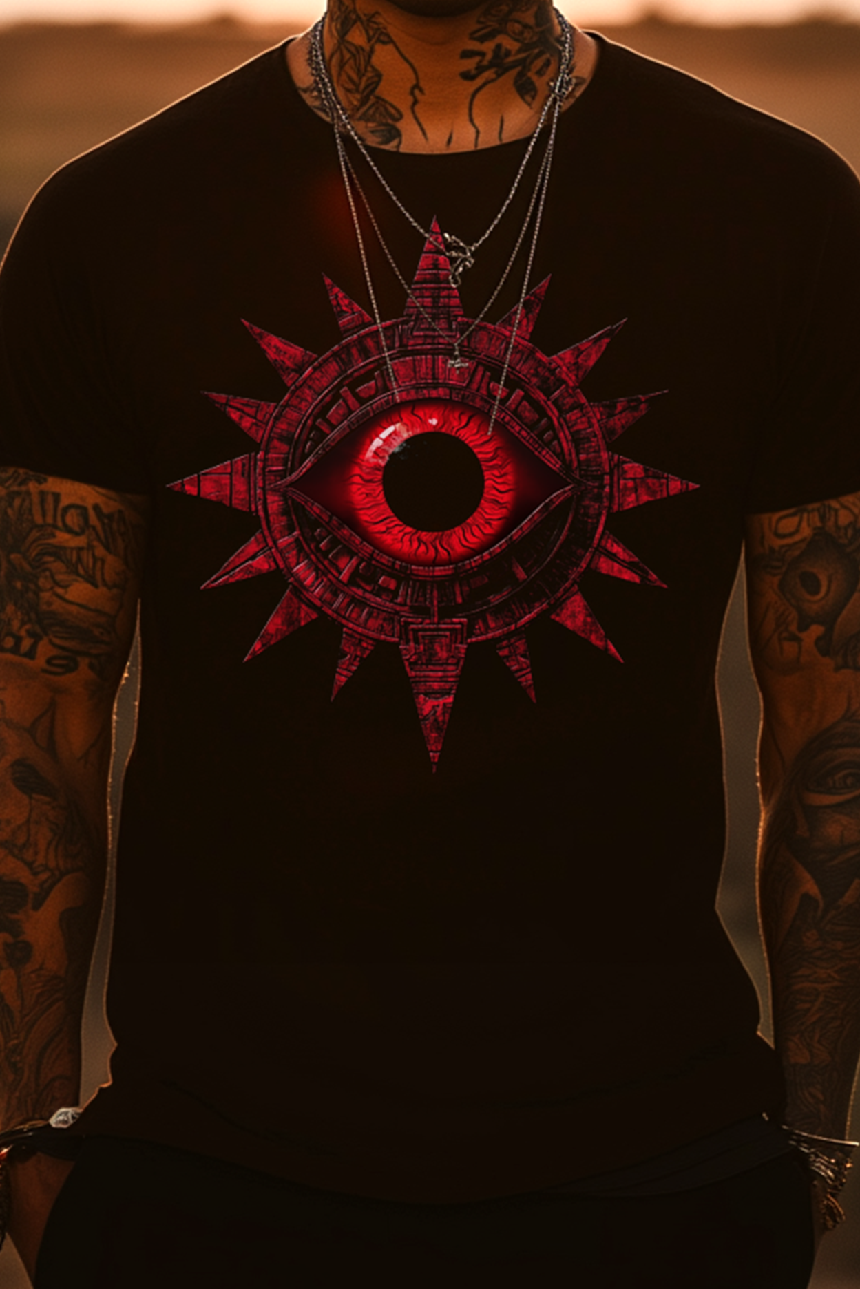 THE EYE OF CHANCE - Mens Black Tee