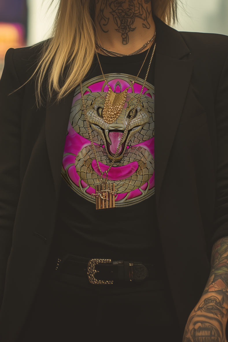 DEADLY VIPER CLUB - Womens Black Tee