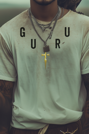 GURU NECKLACE - Mens White Tee