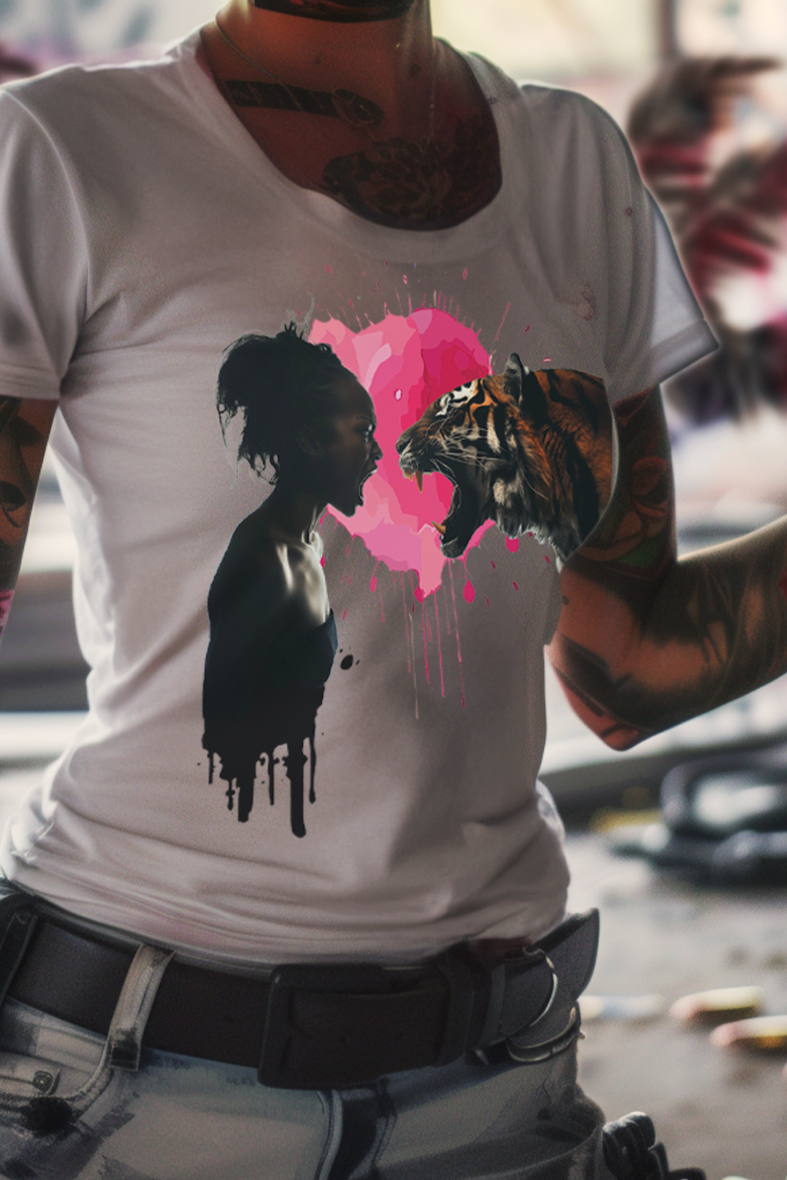SCREAMING MATCH - Womens White Tee