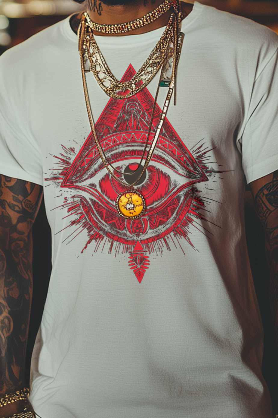 THE EYE OF GEORGE - Mens White Tee