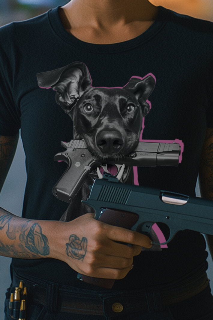GOOD DOGGIE - Womens Black Tee