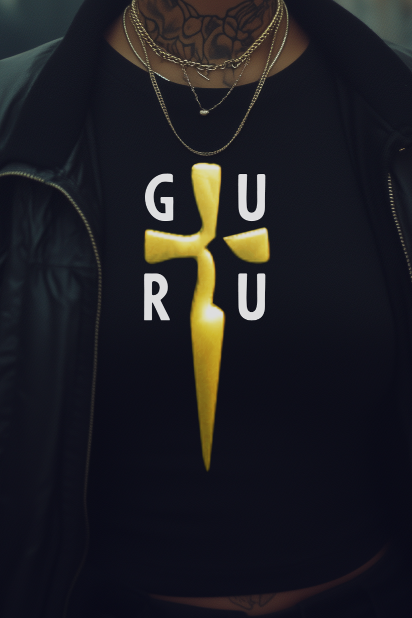 GURU BLADE - Womens Black Tee