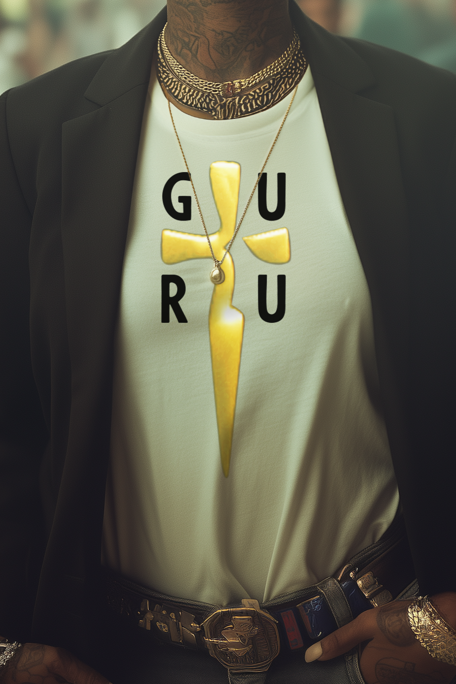 GURU BLADE - Womens White Tee