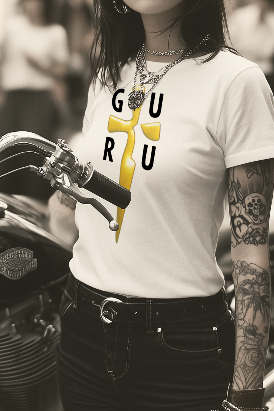GURU BLADE - Womens White Tee