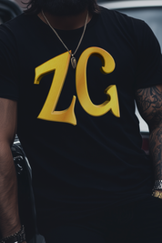 ZG MONOGRAM - Mens Black Tee
