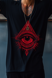 THE EYE OF GEORGE - Mens Black Tee