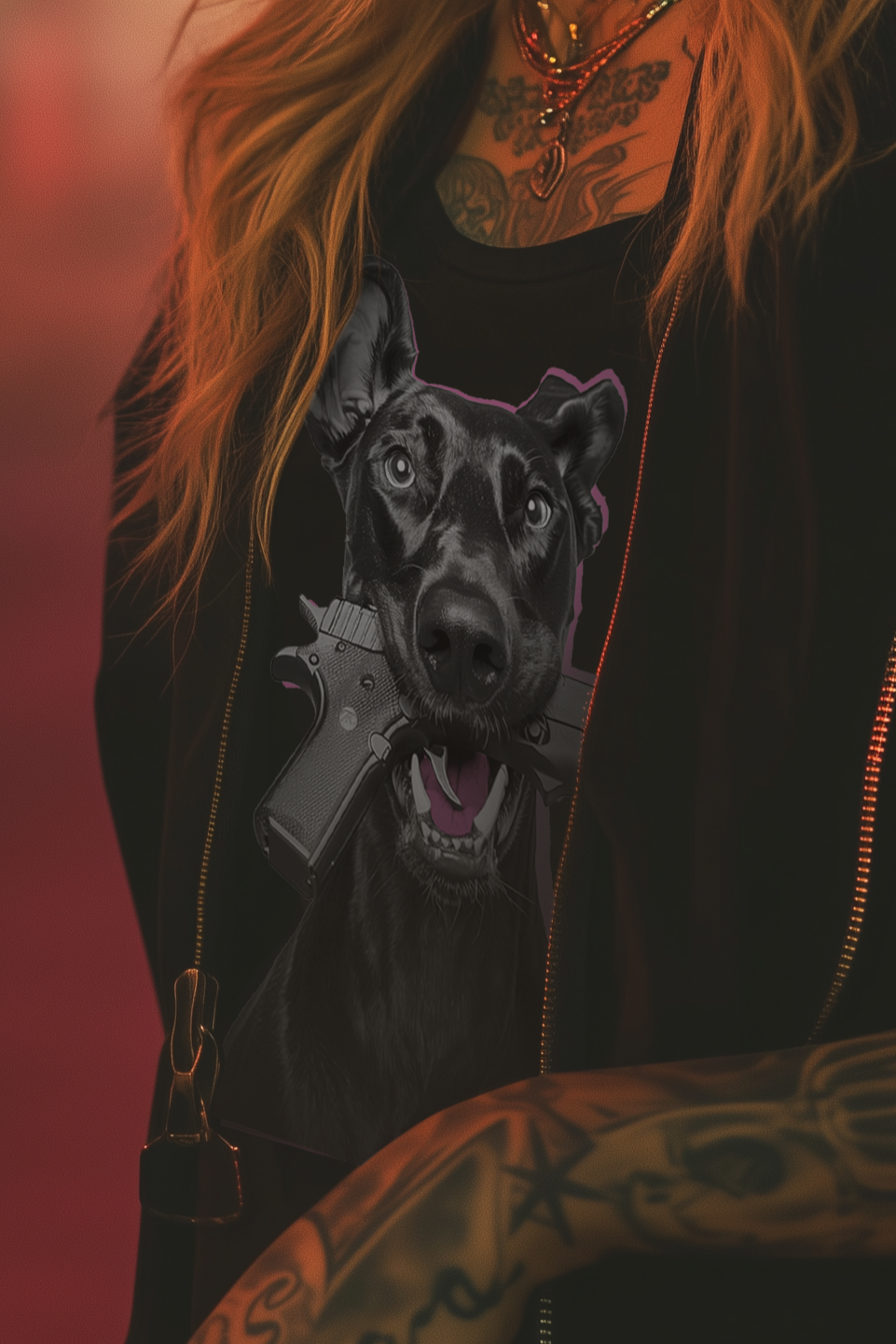 GOOD DOGGIE - Womens Black Tee