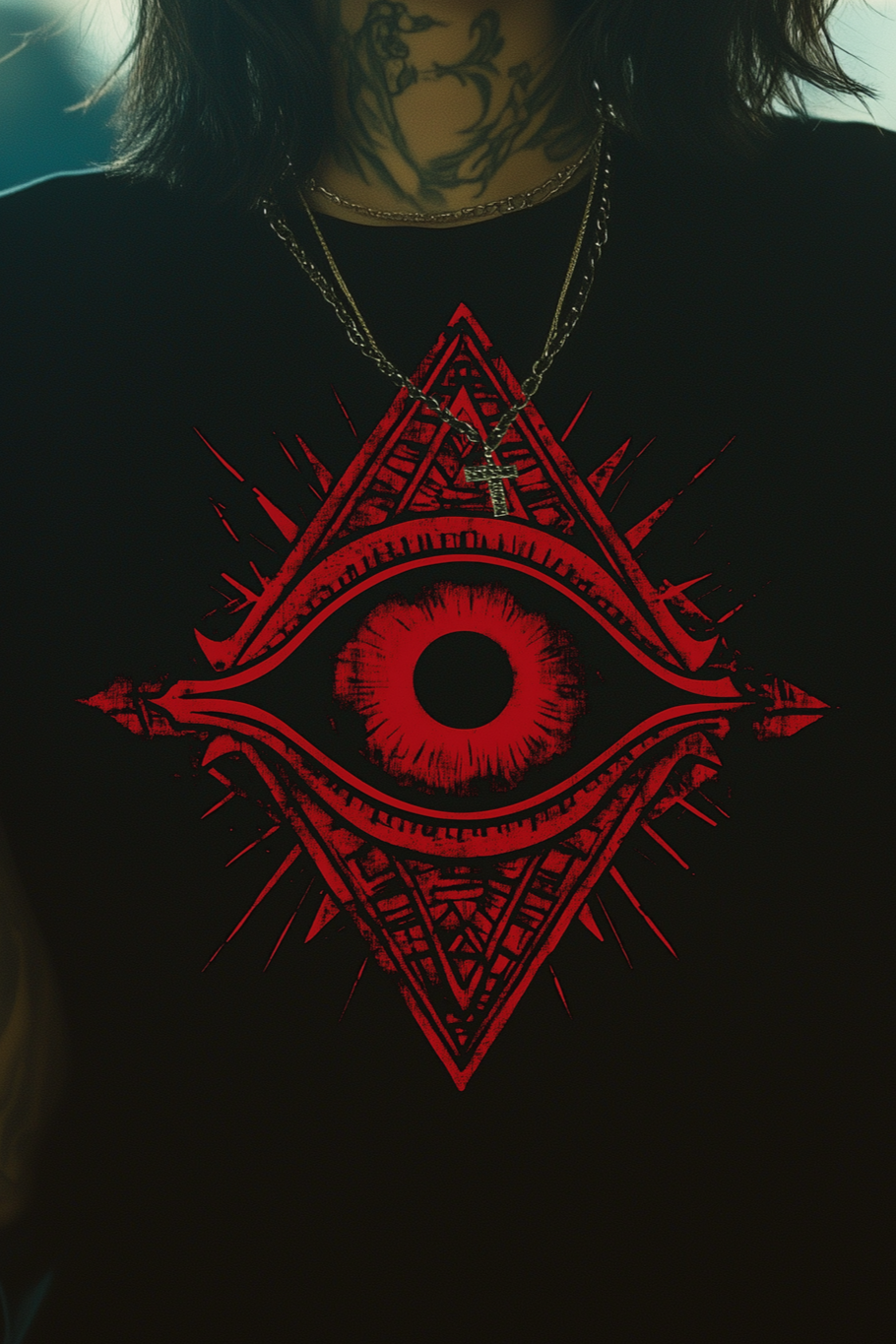 THE EYE OF RUBY - Womens Black Tee