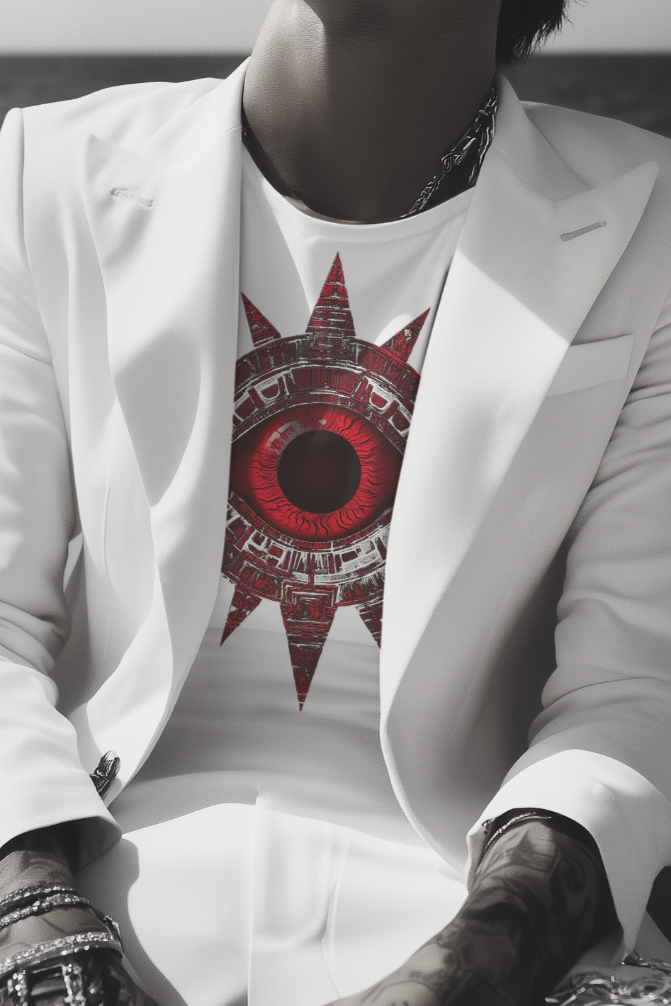 THE EYE OF CHANCE - Mens White Tee