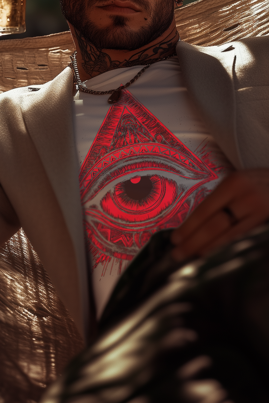 THE EYE OF GEORGE - Mens White Tee