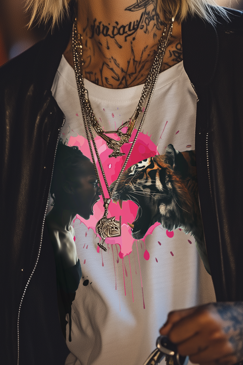 SCREAMING MATCH - Womens White Tee
