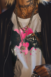 SCREAMING MATCH - Womens White Tee