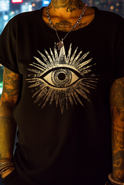 THE EYE OF JADA - Womens Black Tee XS