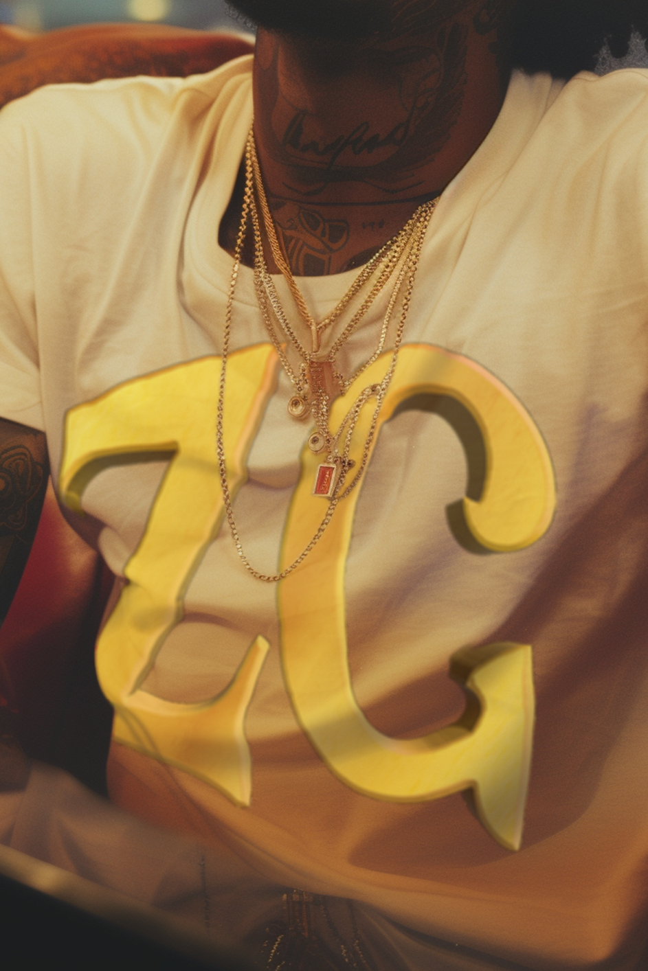 ZG MONOGRAM - Mens White Tee