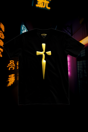 GOLDEN BLADE - Mens Black Tee