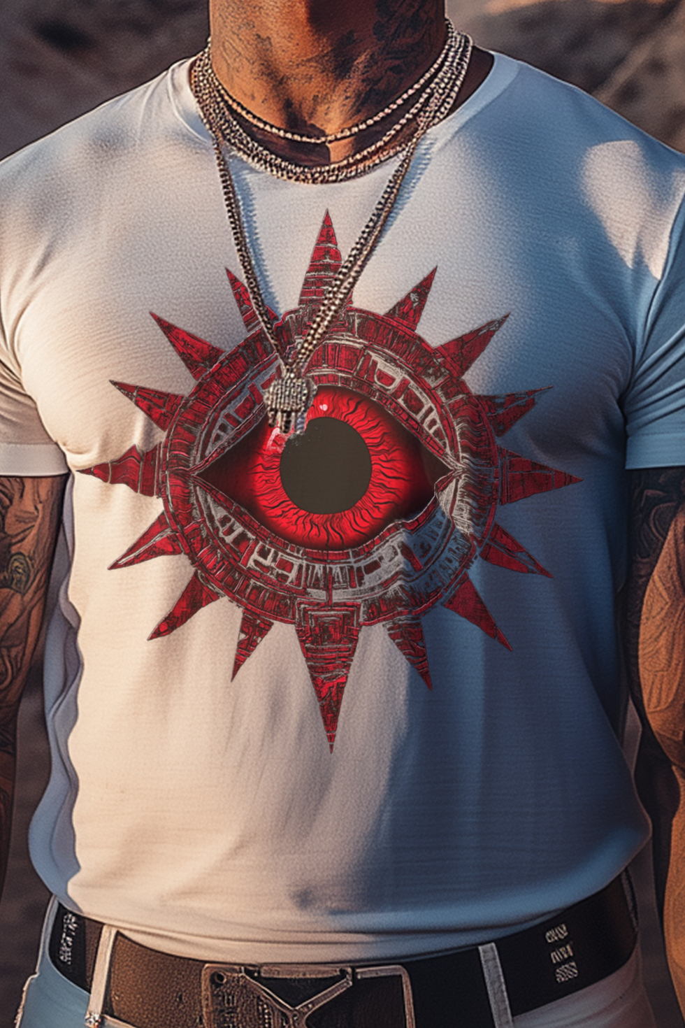 THE EYE OF CHANCE - Mens White Tee
