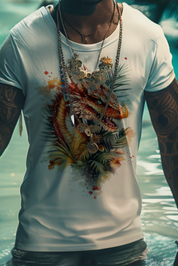 SLY DRAGON - White Mens Tee