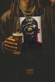MAN SCREAM - Mens Black Tee