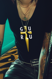 GURU BLADE - Womens Black Tee