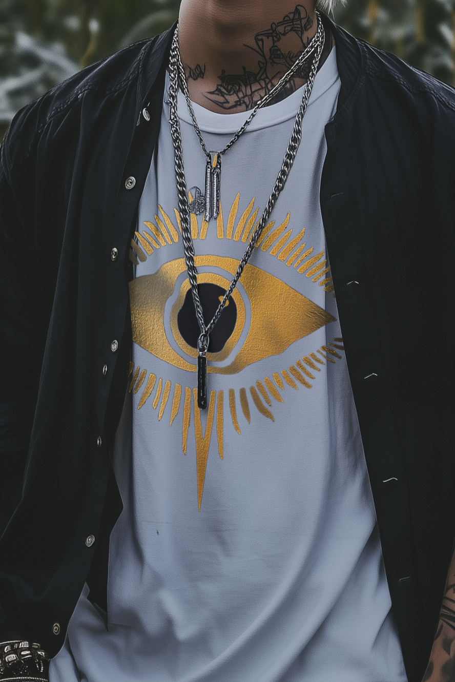 THE EYE OF PRINCE - Mens White Tee