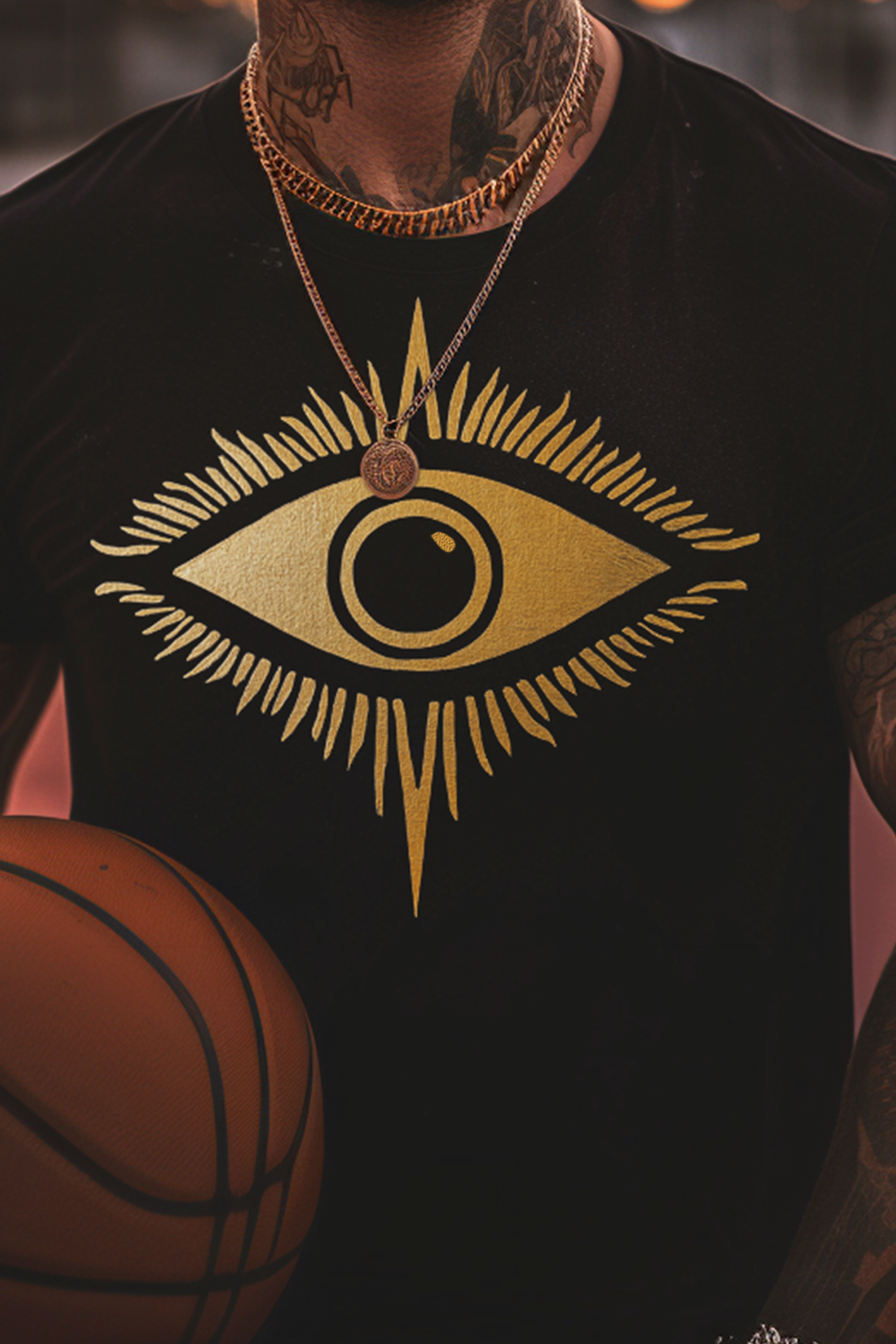 THE EYE OF PRINCE - Mens Black Tee