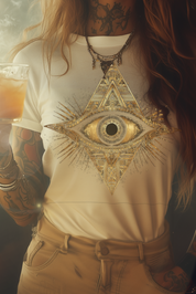 THE EYE OF RIA - Womens White Tee