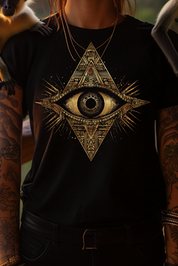 THE EYE OF RIA - Womens Black Tee