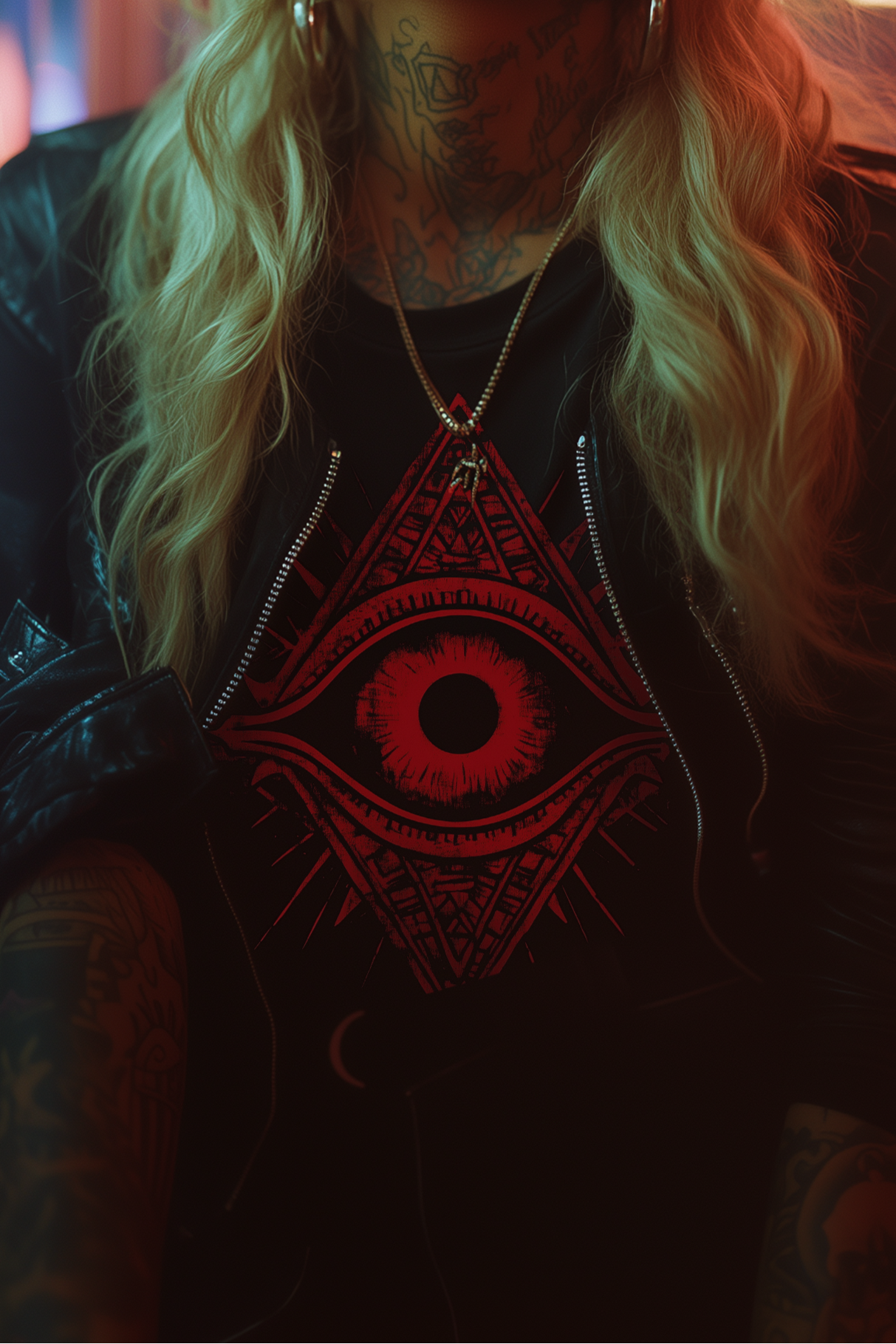 THE EYE OF RUBY - Womens Black Tee
