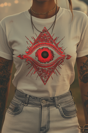 THE EYE OF RUBY - Womens White Tee