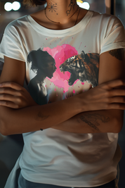 SCREAMING MATCH - Womens White Tee