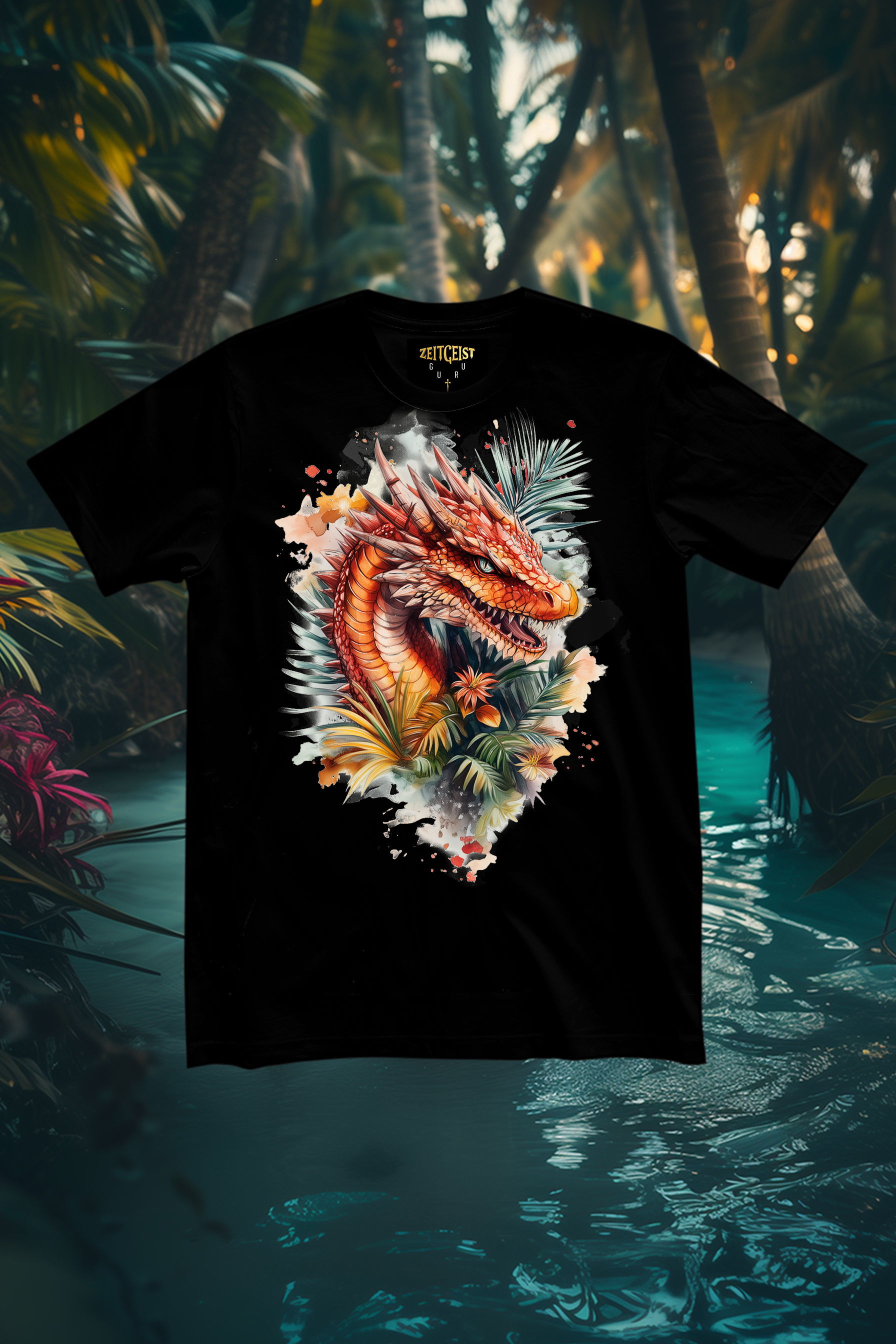 SLY DRAGON - Mens Black Tee