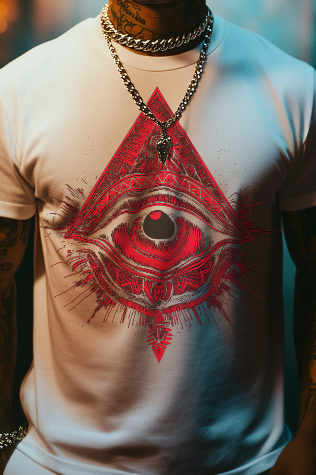 THE EYE OF GEORGE - Mens White Tee