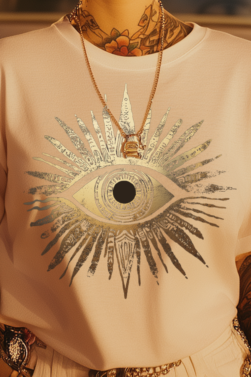 THE EYE OF JADA - Womens White Tee