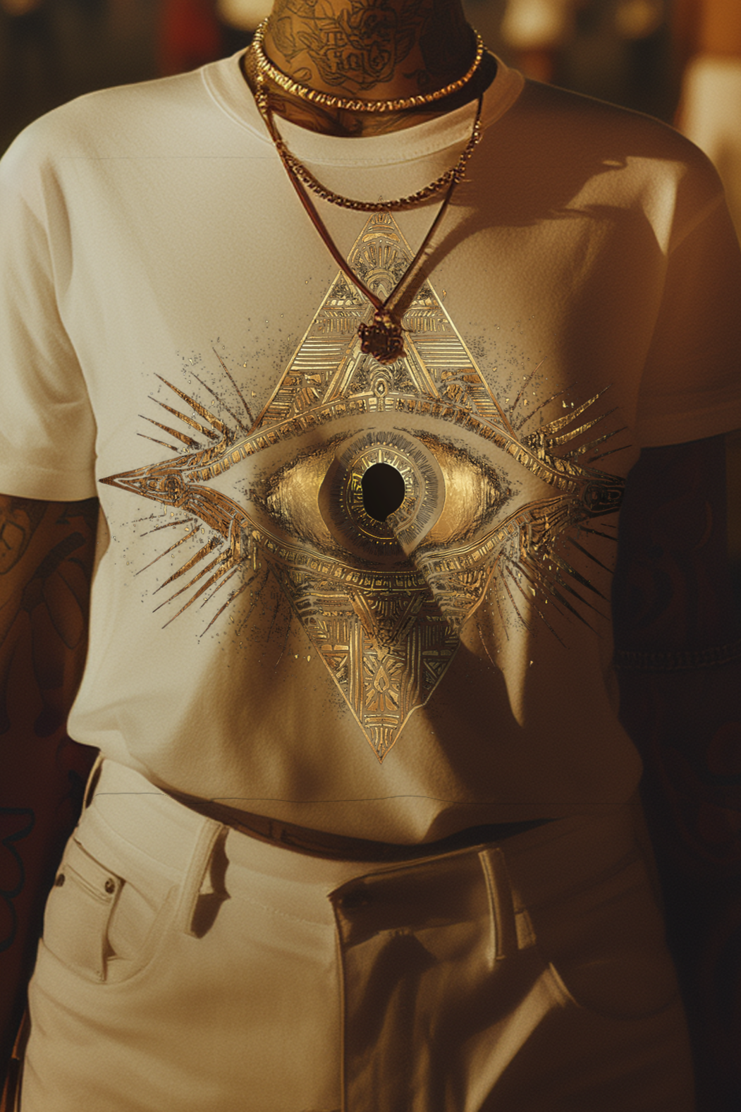 THE EYE OF RIA - Womens White Tee