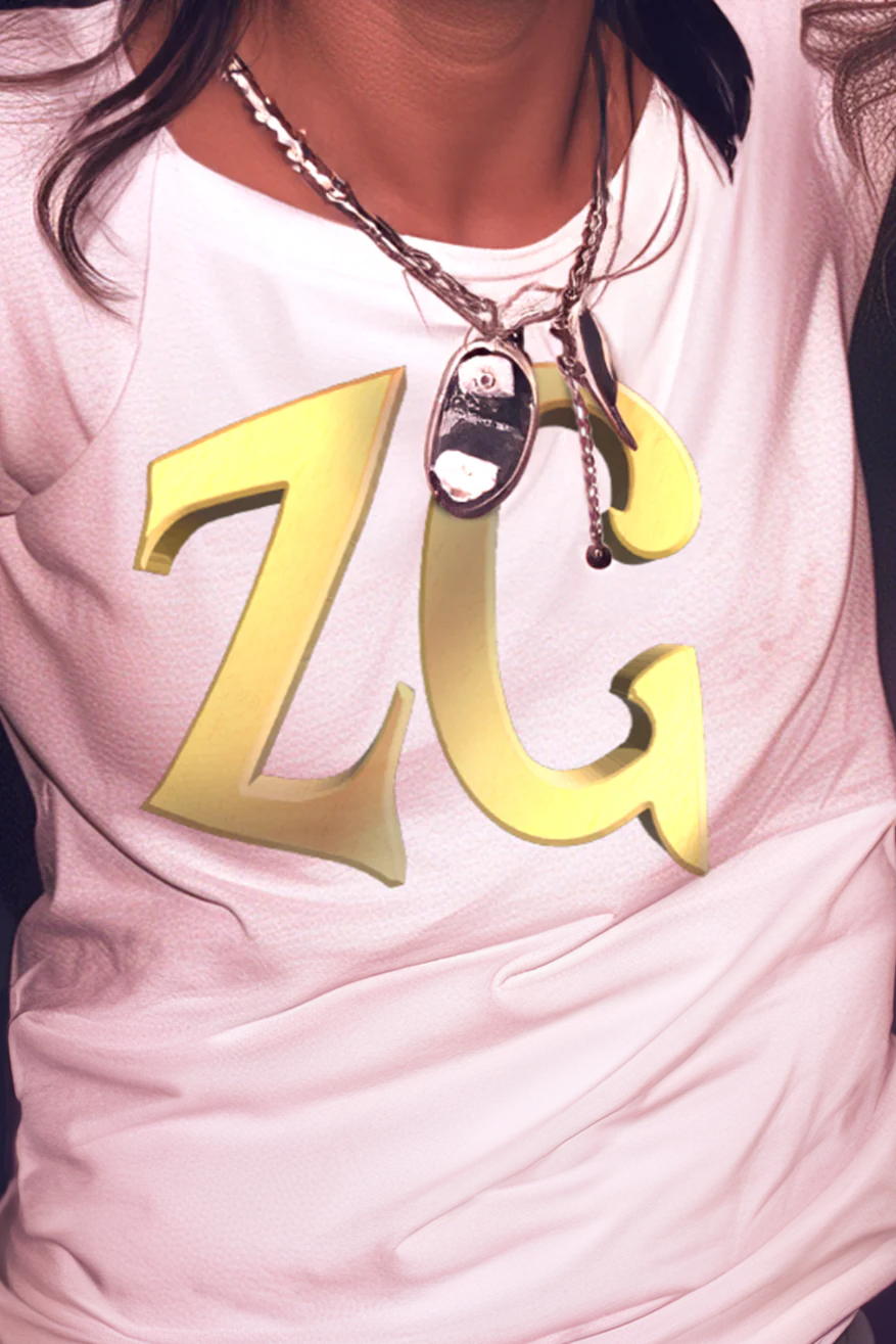 ZG MONOGRAM - Womens White Tee