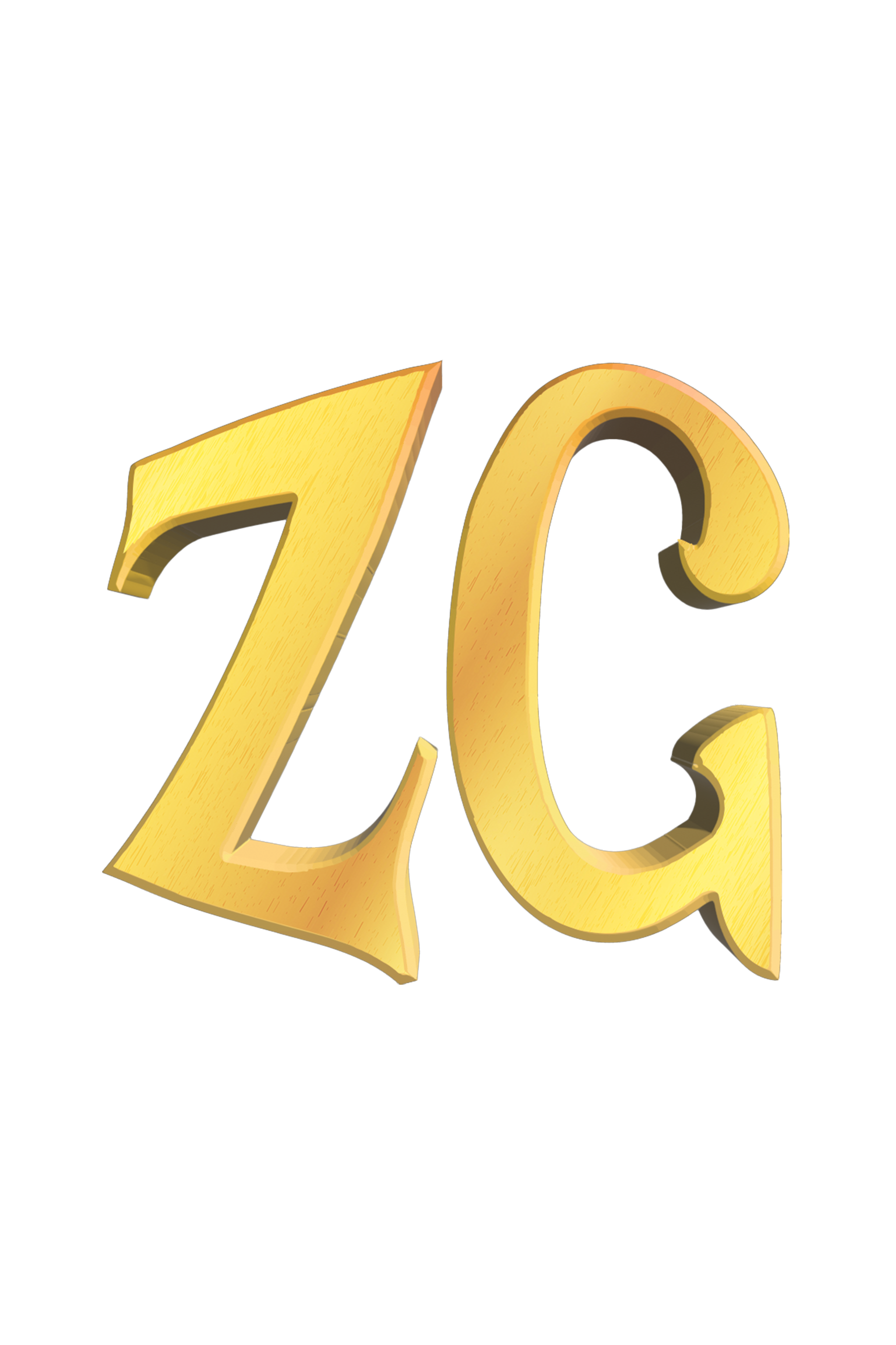 ZG MONOGRAM - Mens White Tee