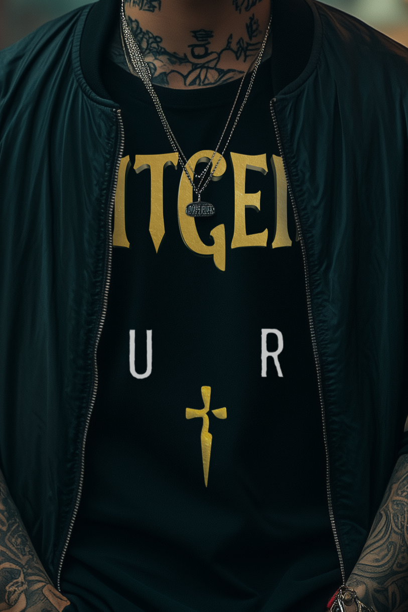 FULL LOGO - Mens Black Tee