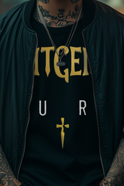 FULL LOGO - Mens Black Tee