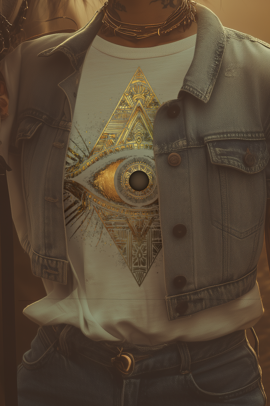 THE EYE OF RIA - Womens White Tee